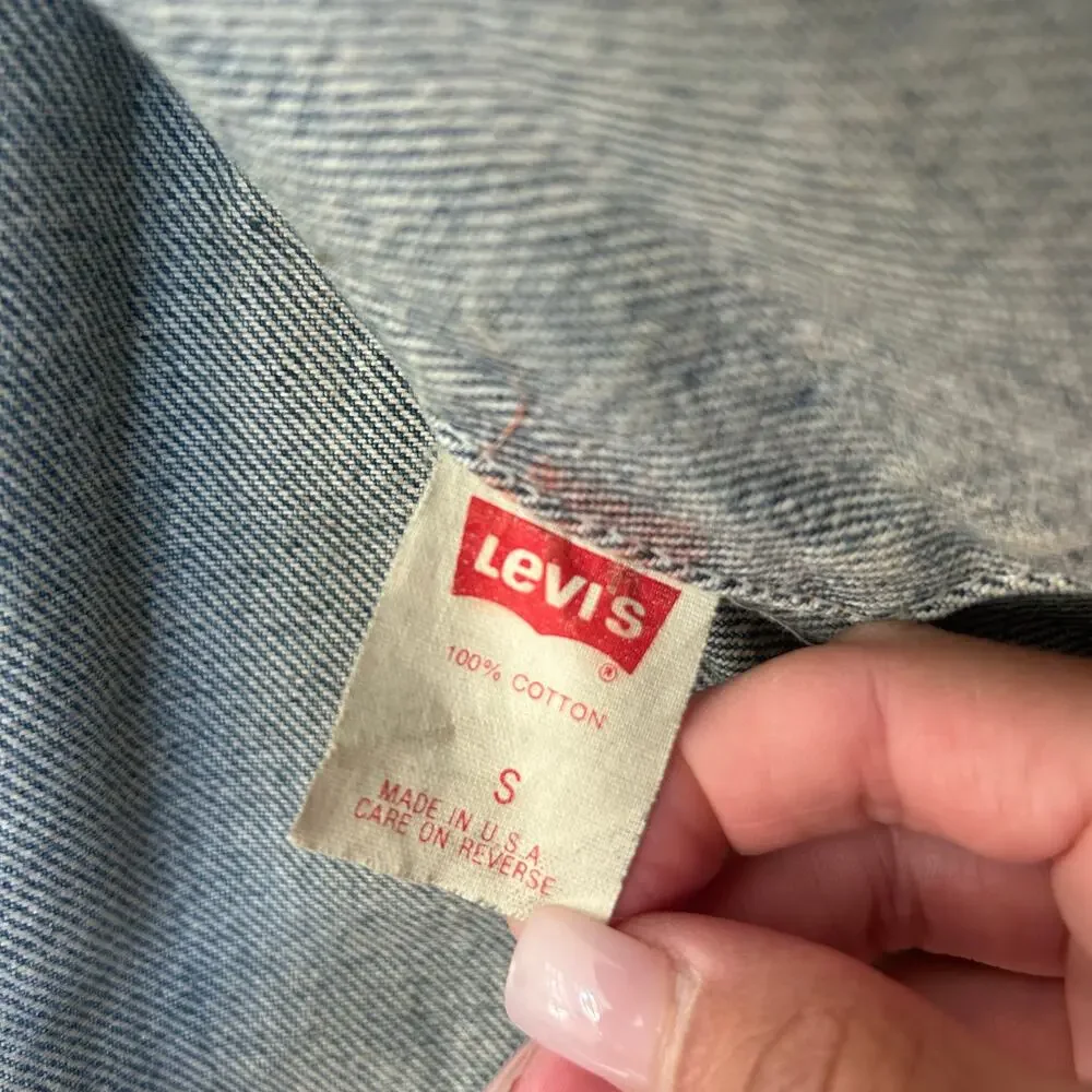 Vintage 70s Levi's Denim Trucker Jacket Jean Jacket Sz S